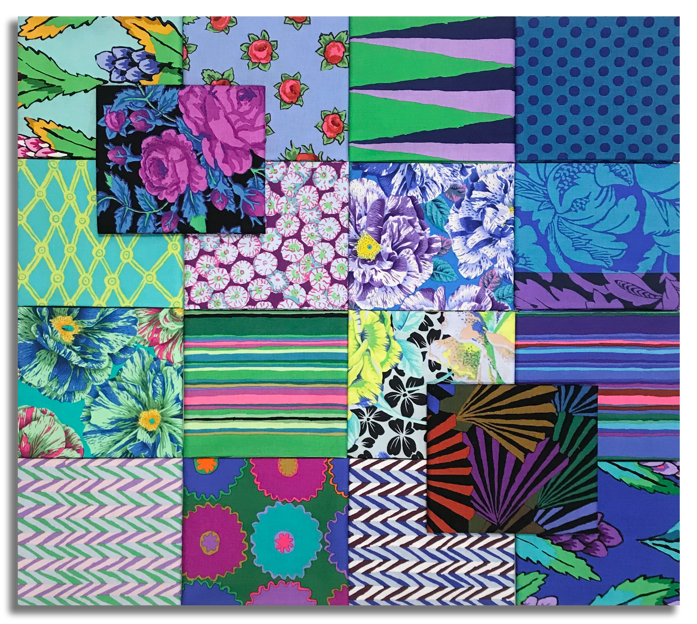 Matt's Pre-Cut Kaffe Fassett 18 Piece Fat Quarter Bundle - Water - Image 2