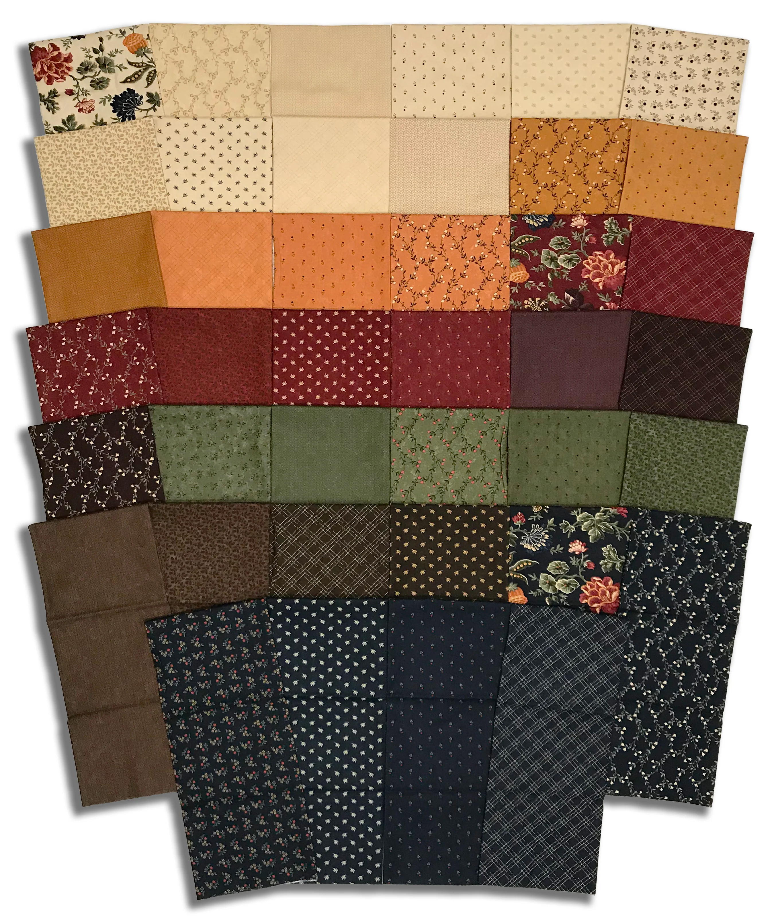 Matt's Pre-Cut Moda Kansas Troubles 40 Piece Half Yard Bundle - Quail Run