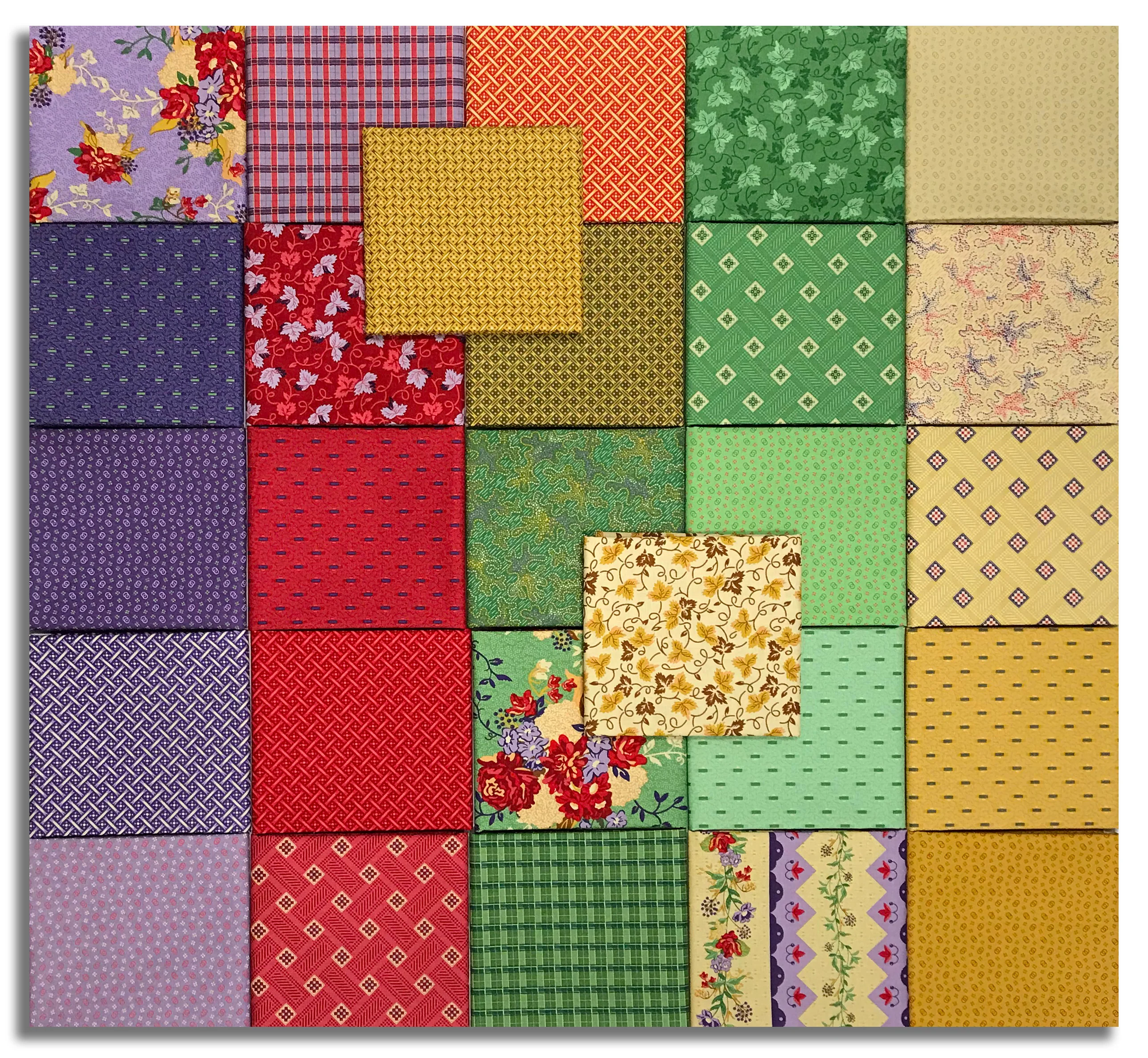 Matt's Riley Blake Pre-Cut 27 Piece Fat Quarter Bundle - Vera's Garden - Image 2