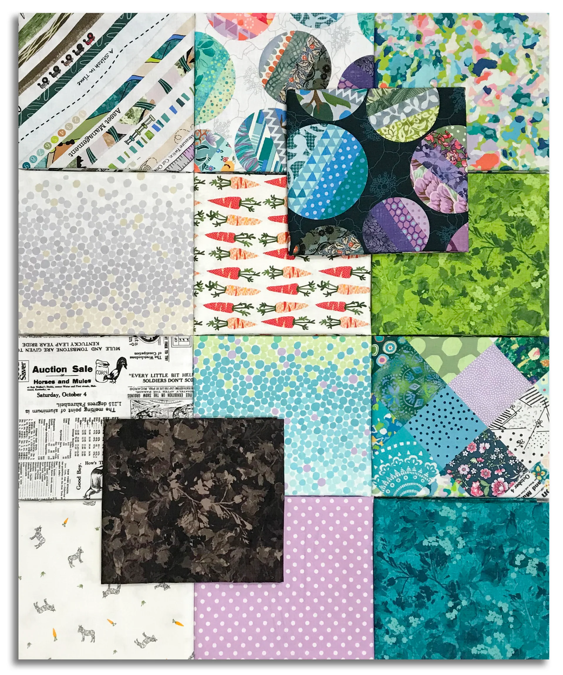 Matt's Studio E Pre-Cut 14 Piece Fat Quarter Bundle - Neighborhood Association - Image 2