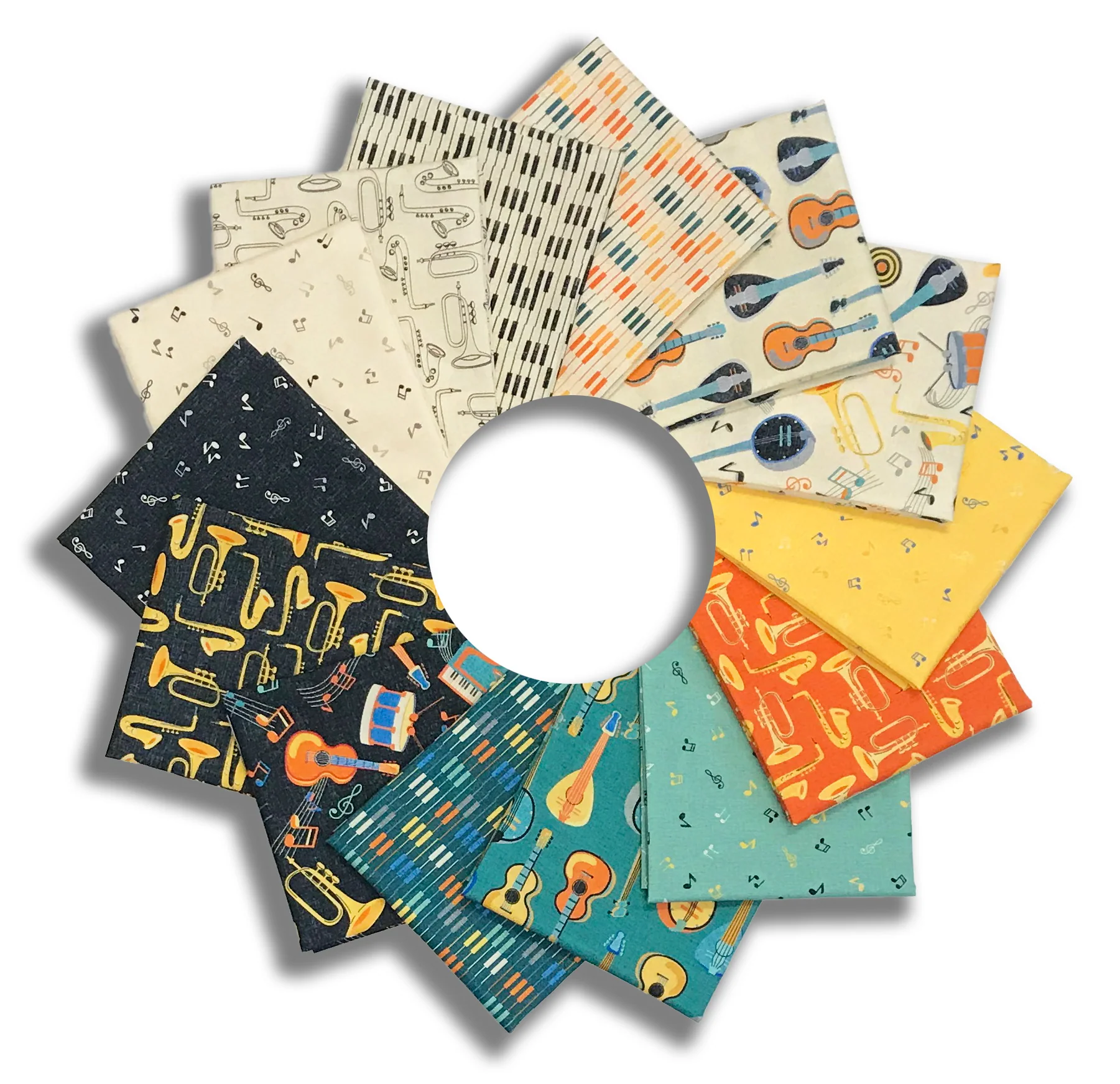 Matt's Windham Pre-Cut 14 Piece Fat Quarter Bundle - Feeling Jazzy
