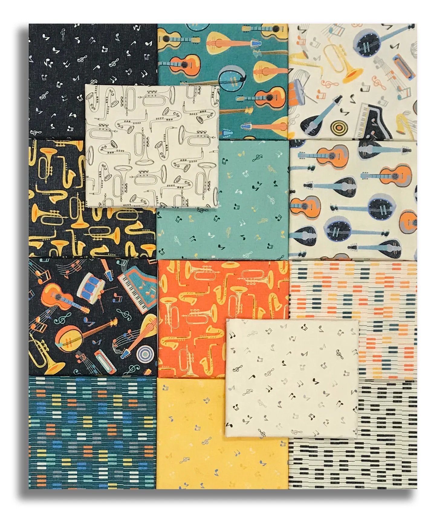 Matt's Windham Pre-Cut 14 Piece Fat Quarter Bundle - Feeling Jazzy - Image 2