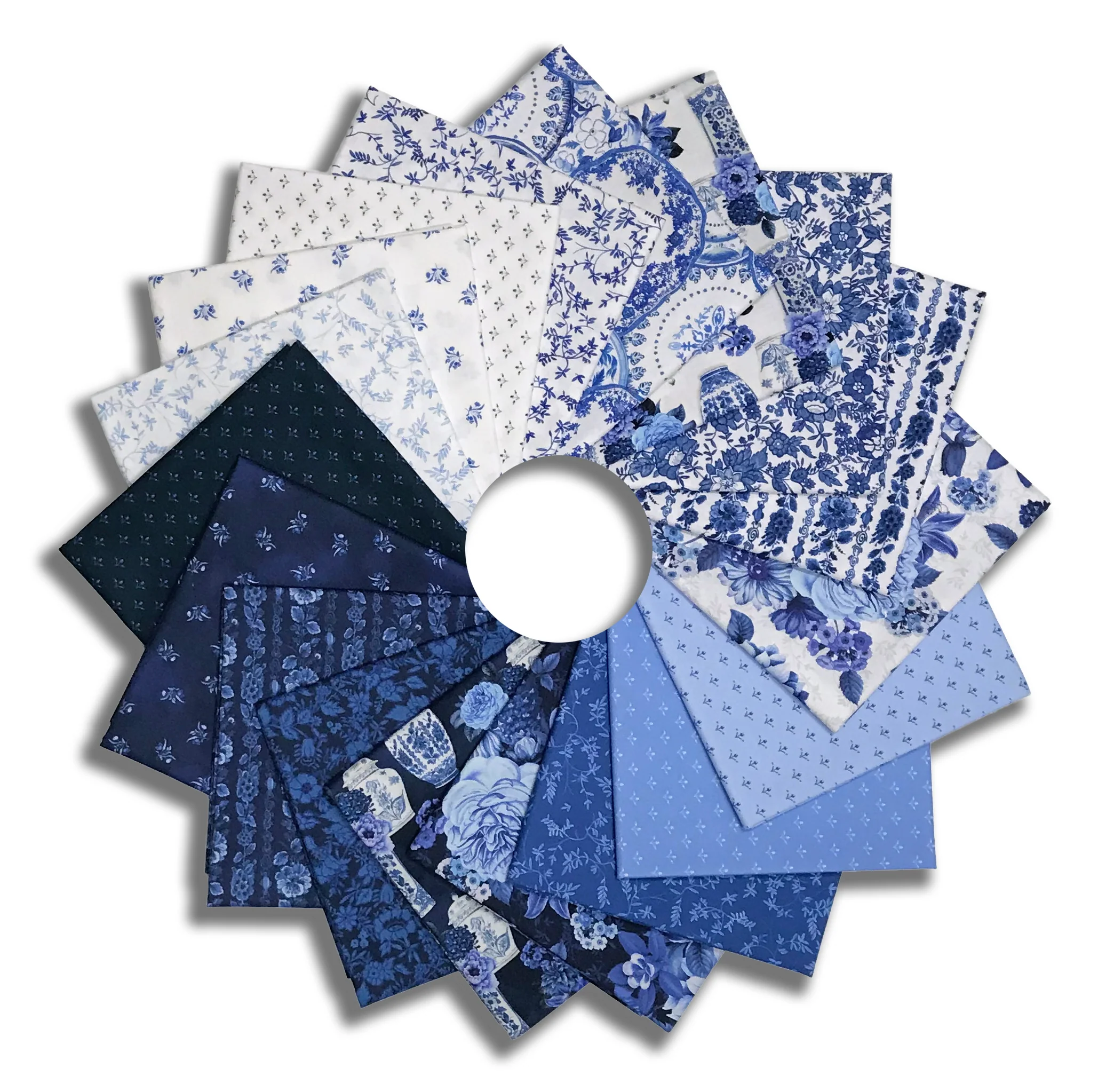 Matt's Windham Pre-Cut 18 Piece Fat Quarter Bundle - China Blue