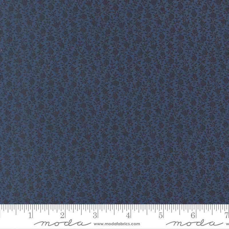 Moda American Gatherings III 49326 14 Nautical Blue Small Floral By The Yard
