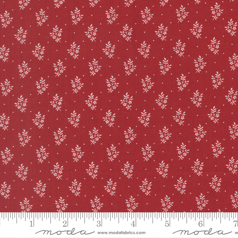 Moda American Gatherings III 49327 12 Crimson Flower Sprig By The Yard