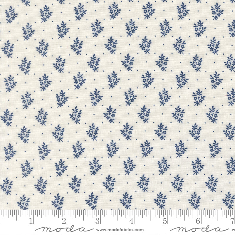 Moda American Gatherings III 49327 24 Cloud Nautical Flower Sprig By The Yard
