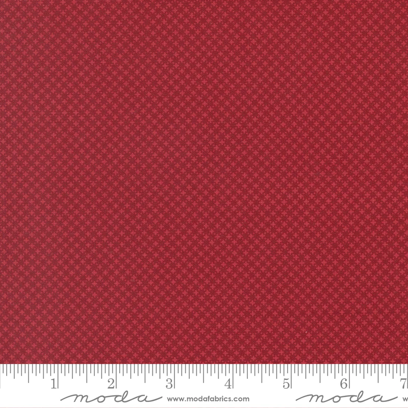 Moda American Gatherings III 49328 13 Deep Crimson Cross Stitch By The Yard