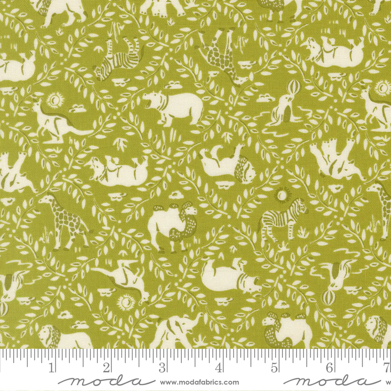 Moda Animal Park Fun 20964 16 Iguana Animal Plaid By The Yard