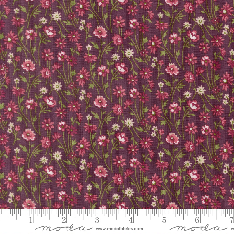 Moda Chelsea Garden 33856 17 Plum Small Posy By The Yard