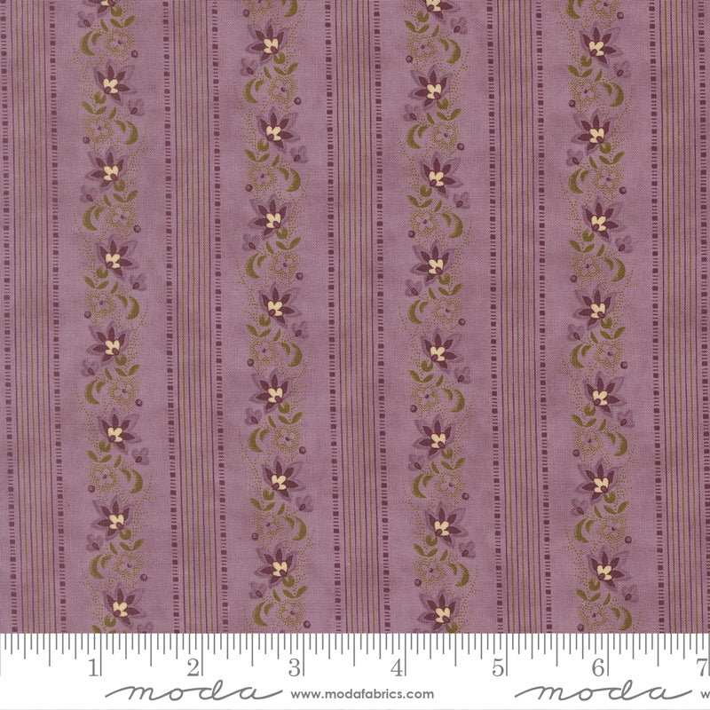 Moda Collection For A Cause Essence 46275 12 Lavender Floral Stripe By The Yard