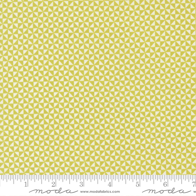 Moda Delightfully Yours 37704 14 Chartreuse Pinwheel By The Yard
