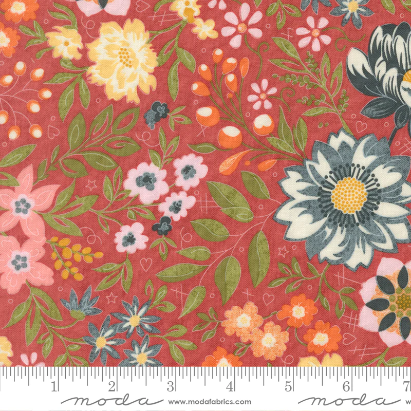 Moda Fieldrush 30780 18 Rosy Covent By The Yard