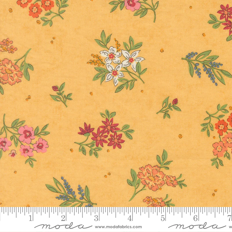 Moda Fieldrush 30782 14 Sunshine Camellia By The Yard