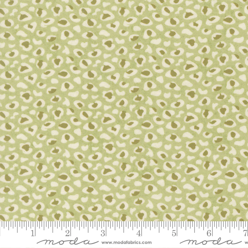Moda Fieldrush 30785 12 Moss Wild Flower By The Yard
