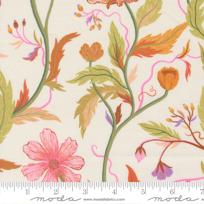 Moda Floral Fondant 14130 11 Cloud Large Floral By The Yard