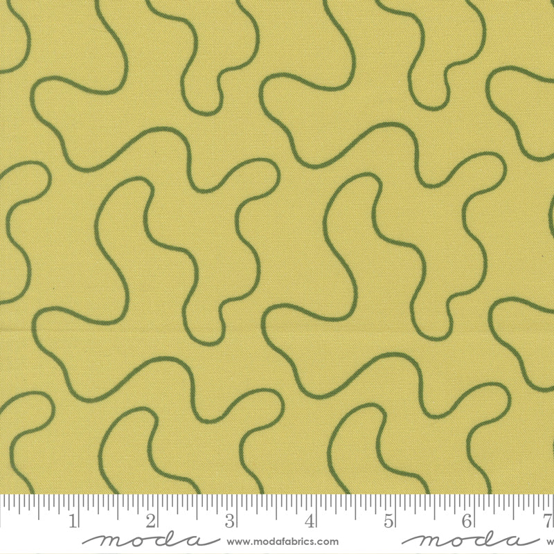 Moda Floral Fondant 14136 17 Citrine Spiraling Threads By The Yard