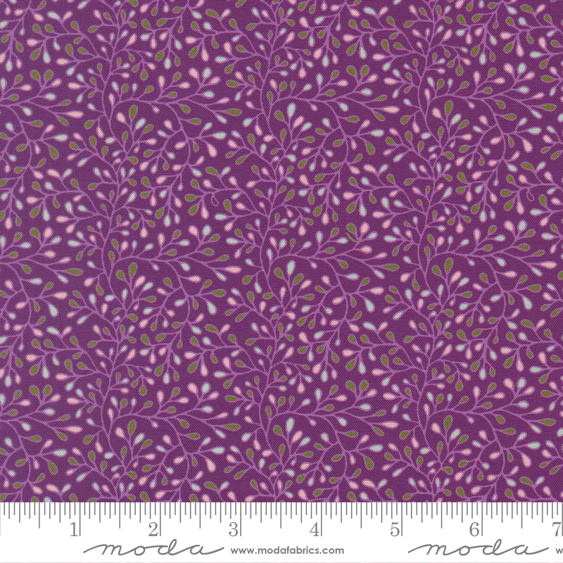 Moda Floral Fondant 14137 15 Plum Vine Buds By The Yard