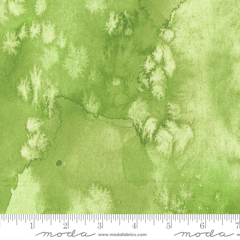 Moda Flow 8433 133 Lime Watercolor By The Yard