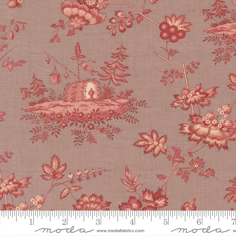 Moda - French General - Fleur De Paris 13992 18 Lavender Jardinage Scenic By The Yard