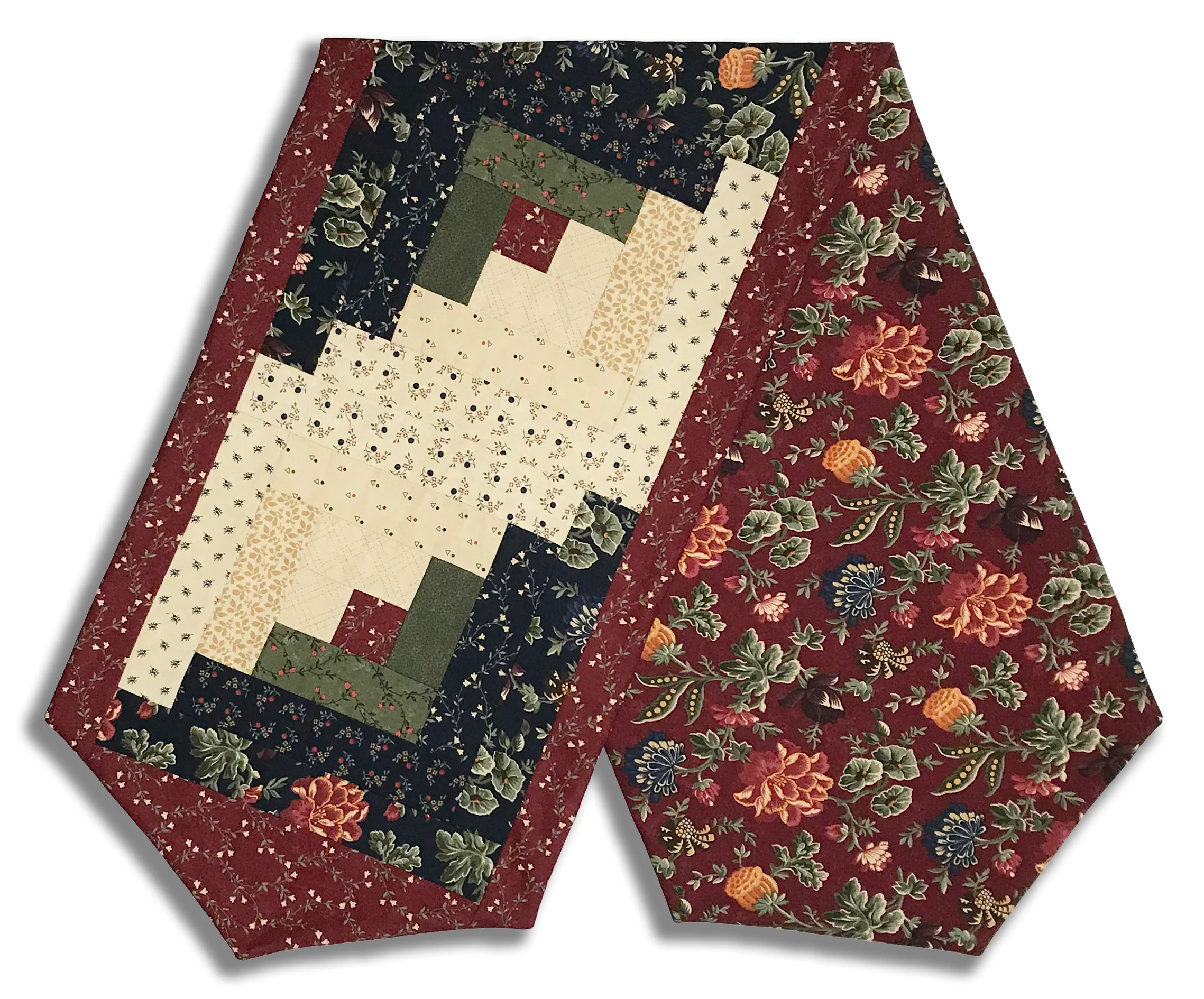 Moda Kansas Troubles Moda Pre-cut Log Cabin Table Runner Kit - Quail Run