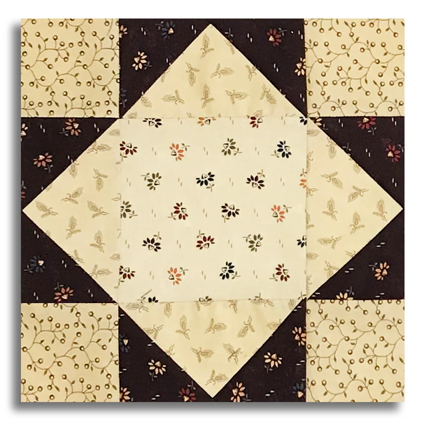 Moda Kansas Troubles Pre-Cut 12 Block King's Crown Quilt Kit - Wheatland - Mulberry - Image 3