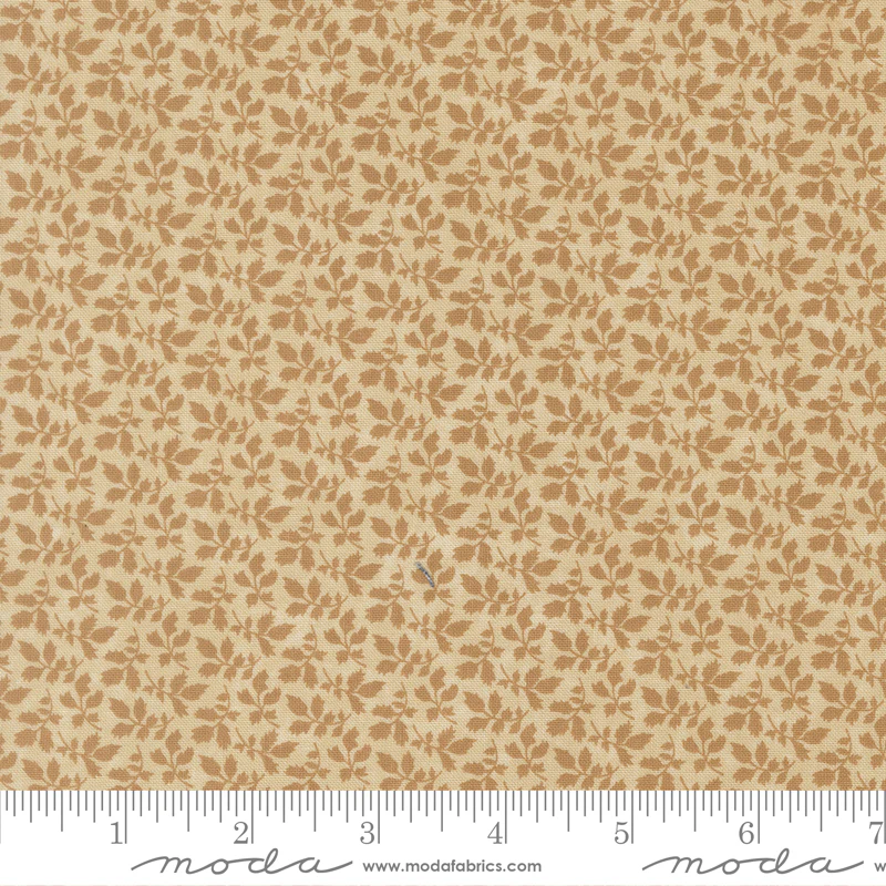 Moda Kansas Troubles - Quail Run 9832 21 Tonal Tan Fallen Leaves By The Yard