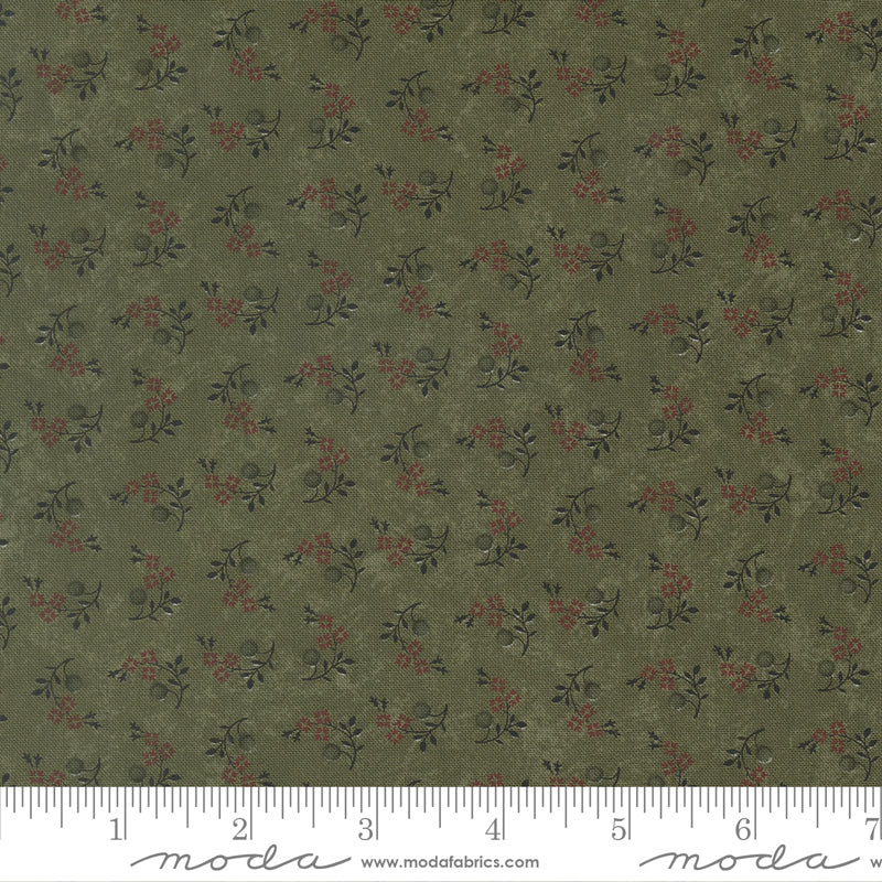 Moda Kansas Troubles - Quail Run 9834 15 Grass Blooms & Berries By The Yard