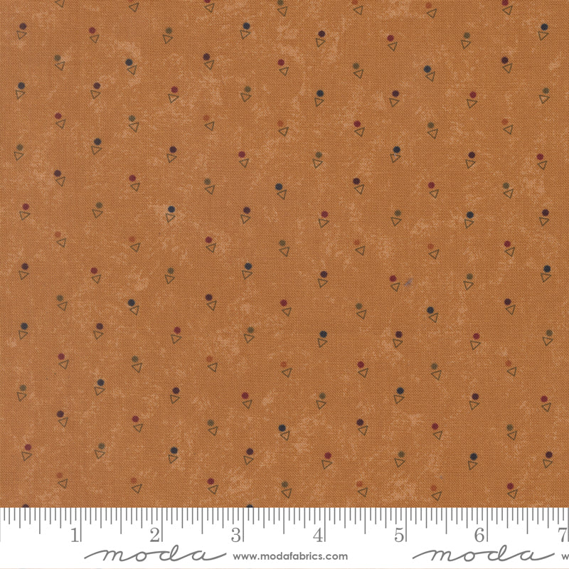 Moda Kansas Troubles - Quail Run 9836 12 Amber Triangle Dot By The Yard