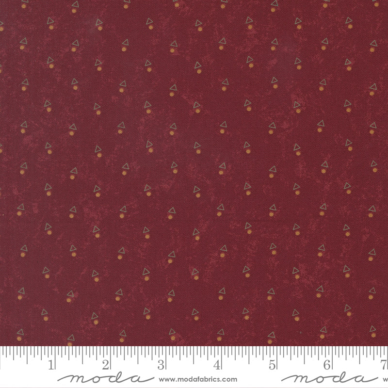Moda Kansas Troubles - Quail Run 9836 13 Brick Triangle Dot By The Yard