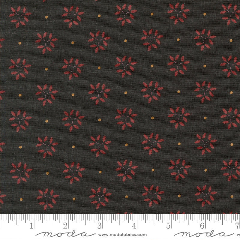 Moda Kansas Troubles - Wheatland 9792 19 Slate Leaf Trio By The Yard