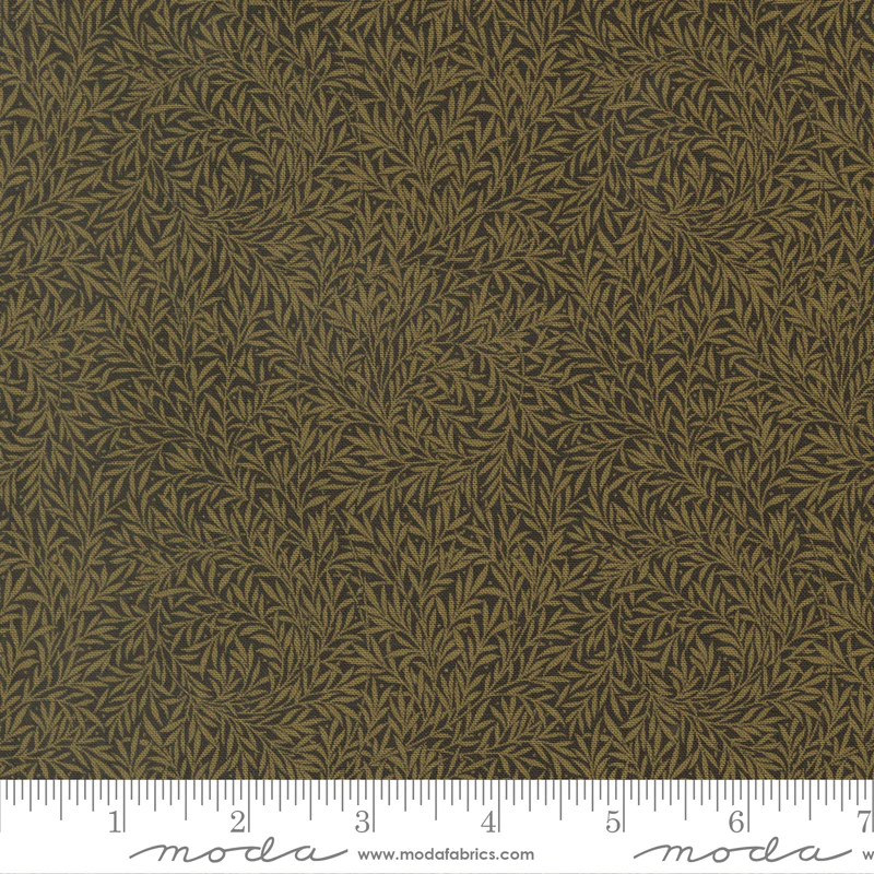 Moda Morris Muse 13387 15 Ebony Willow Leaf By The Yard