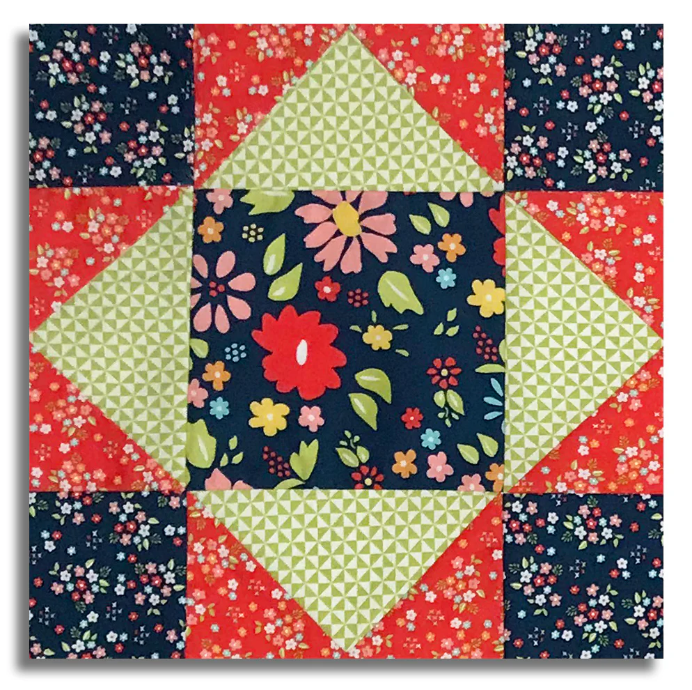 Moda Pre-Cut 12 Block King's Crown Quilt Kit - Delightfully Yours - Image 2