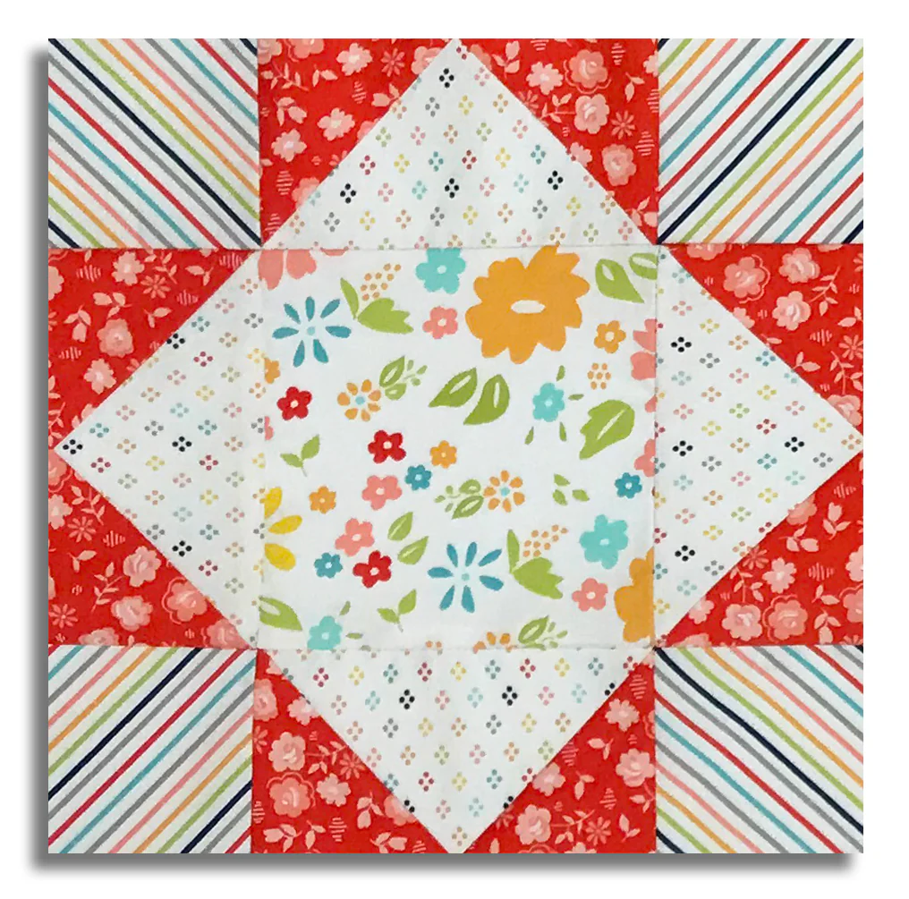 Moda Pre-Cut 12 Block King's Crown Quilt Kit - Delightfully Yours - Image 3