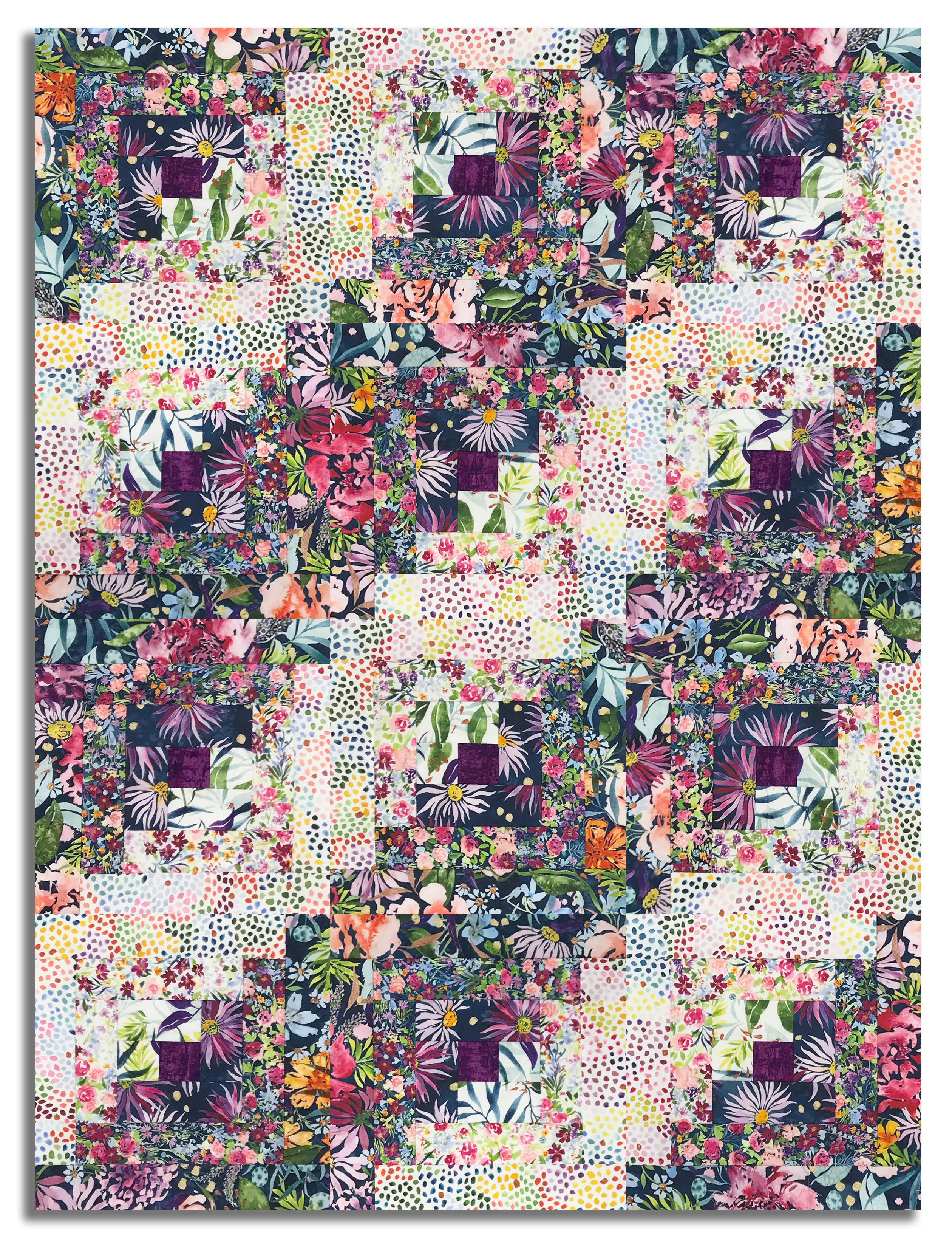 Moda Pre-cut 12 Block Log Cabin Quilt Kit - Soulstice - Image 3