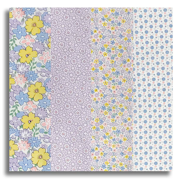 Moda Pre-cut 24 Block Rail Fence Quilt Kit - 30's Playtime 2025- Lilac - Image 2