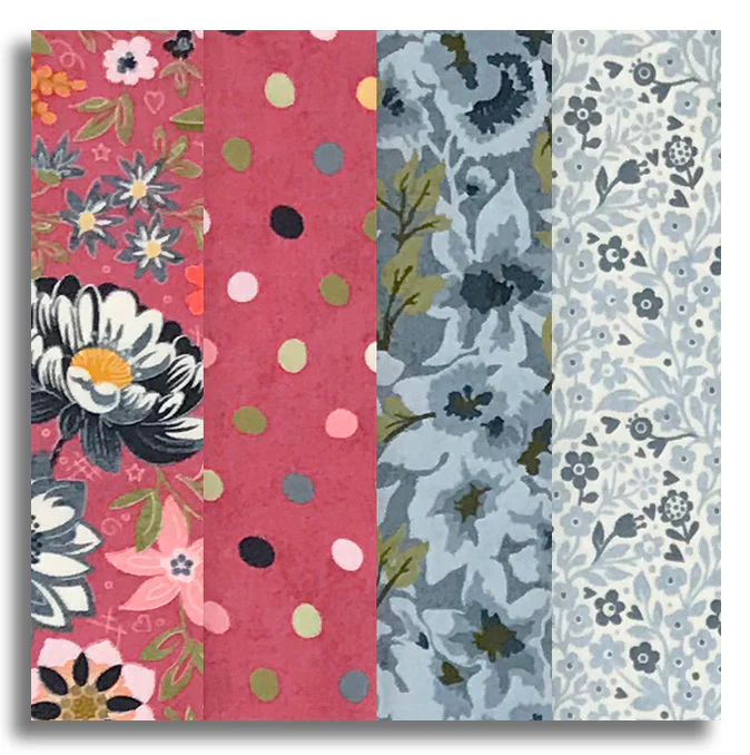 Moda Pre-cut 24 Block Rail Fence Quilt Kit - Fieldrush - Image 2