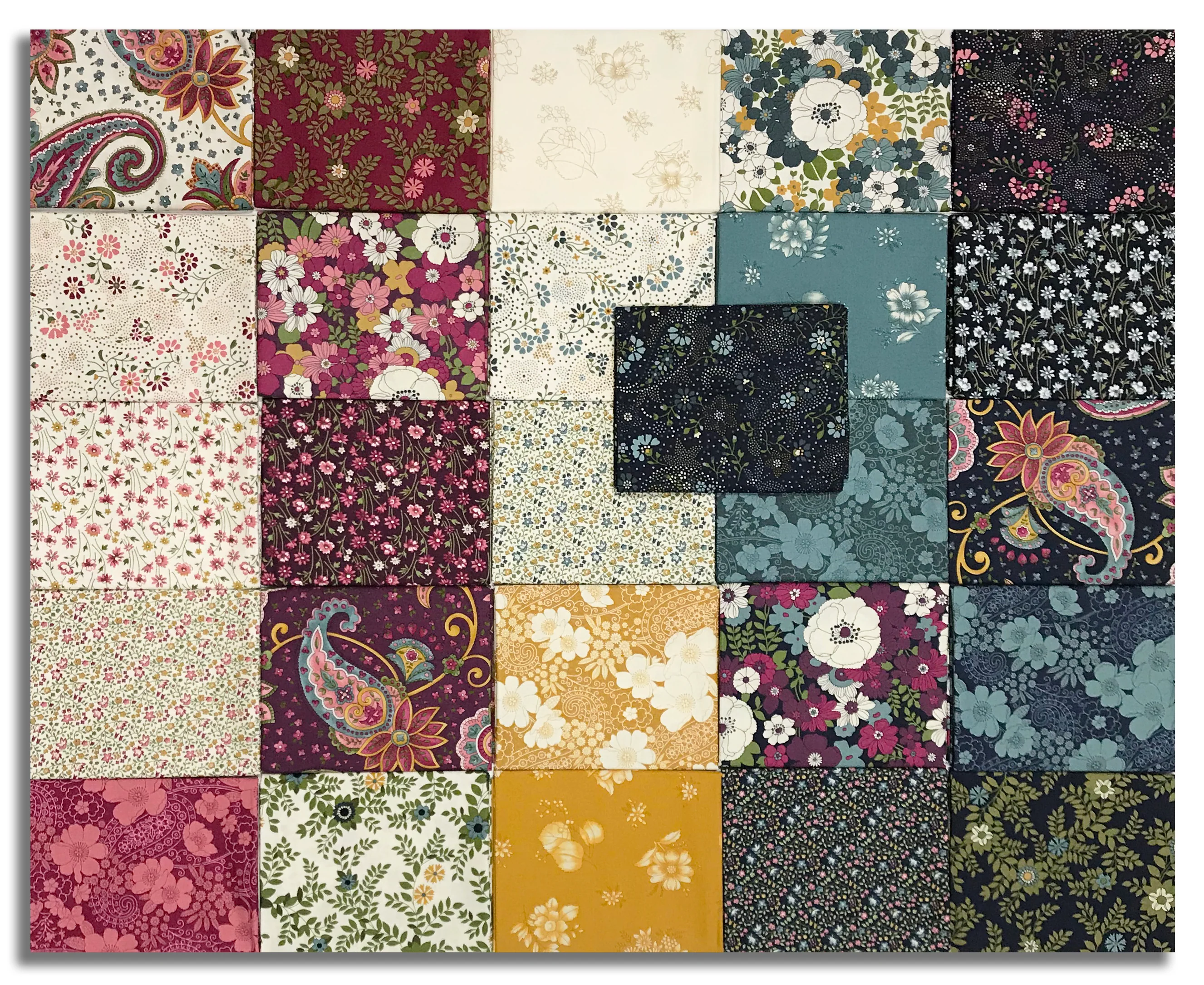 Moda Pre-Cut 26 Piece Fat Quarter Bundle - Chelsea Garden - Image 2
