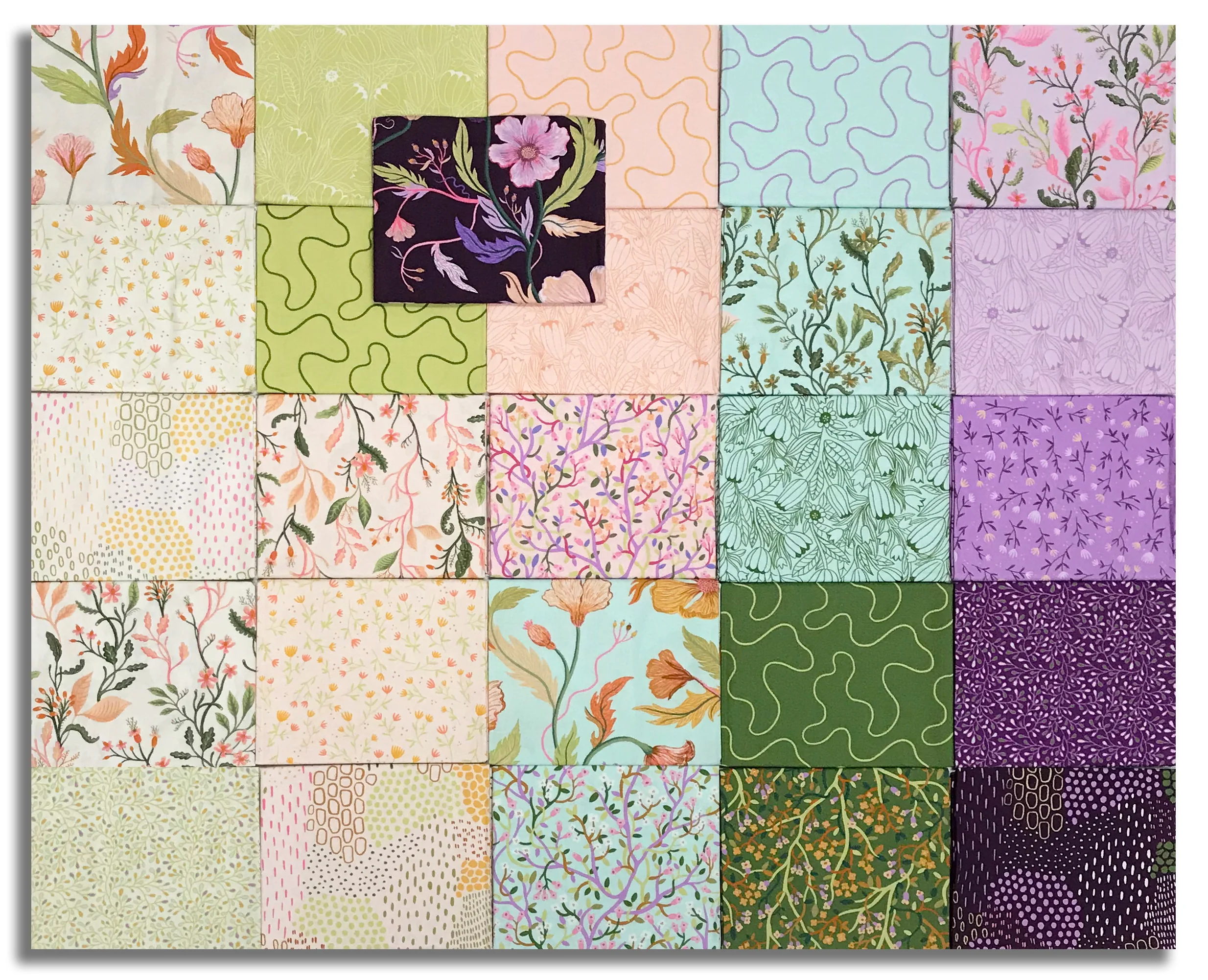 Moda Pre-Cut 26 Piece Fat Quarter Bundle - Floral Fondant - Image 2