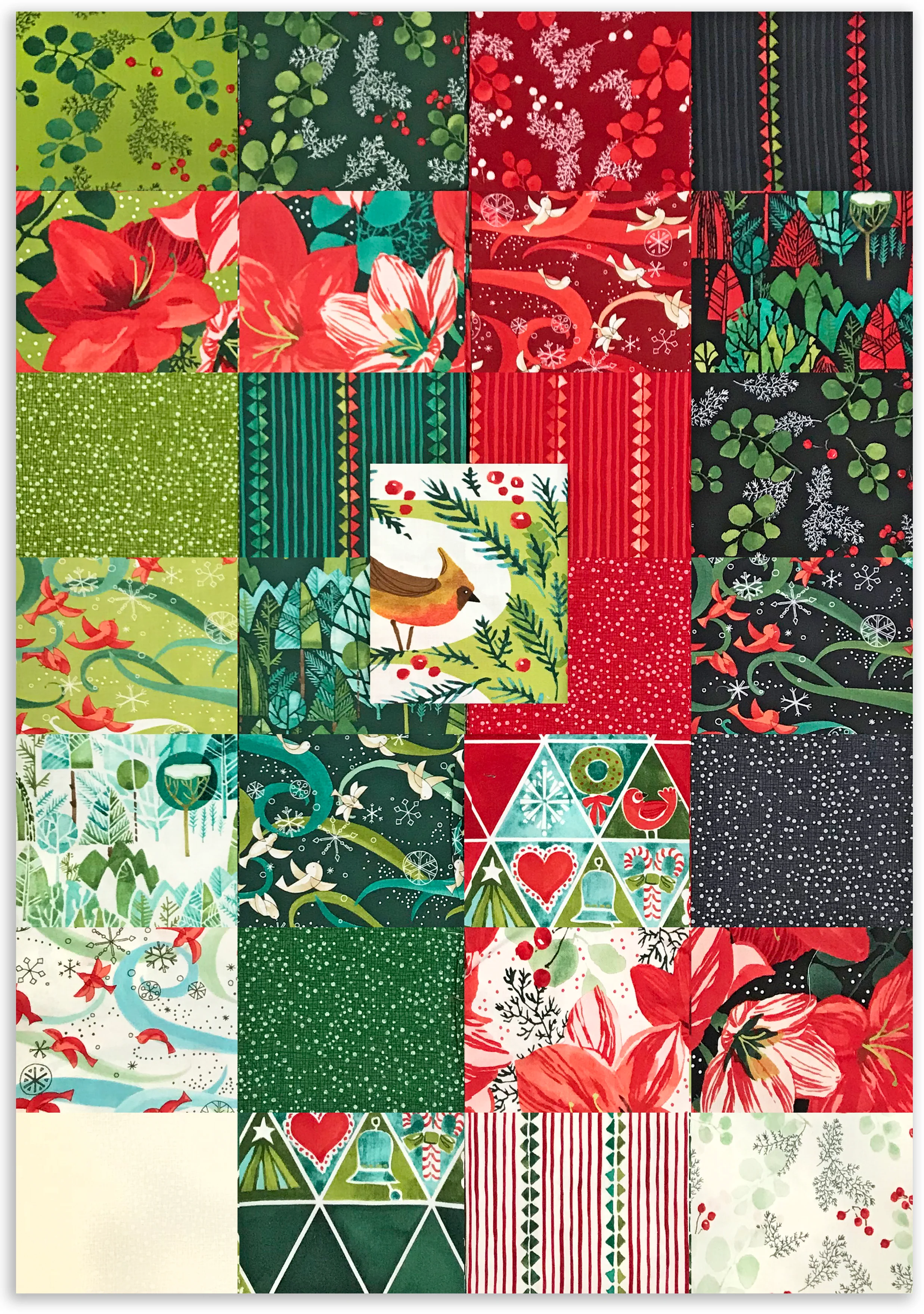 Moda Pre-Cut 29 Piece Fat Quarter Bundle - Winterly