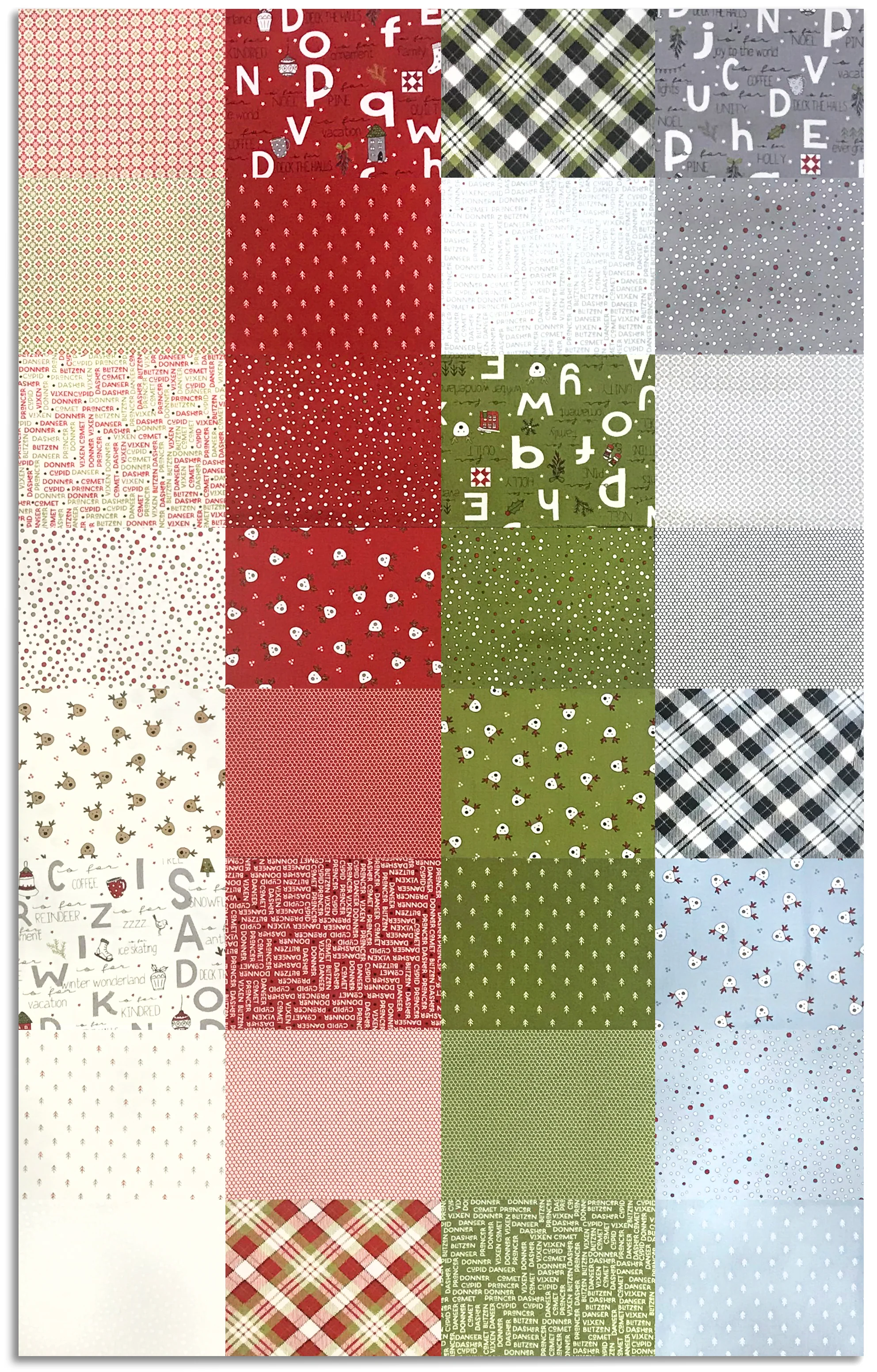 Moda Pre-Cut 32 Piece Fat Quarter Bundle - On Dasher - Image 2