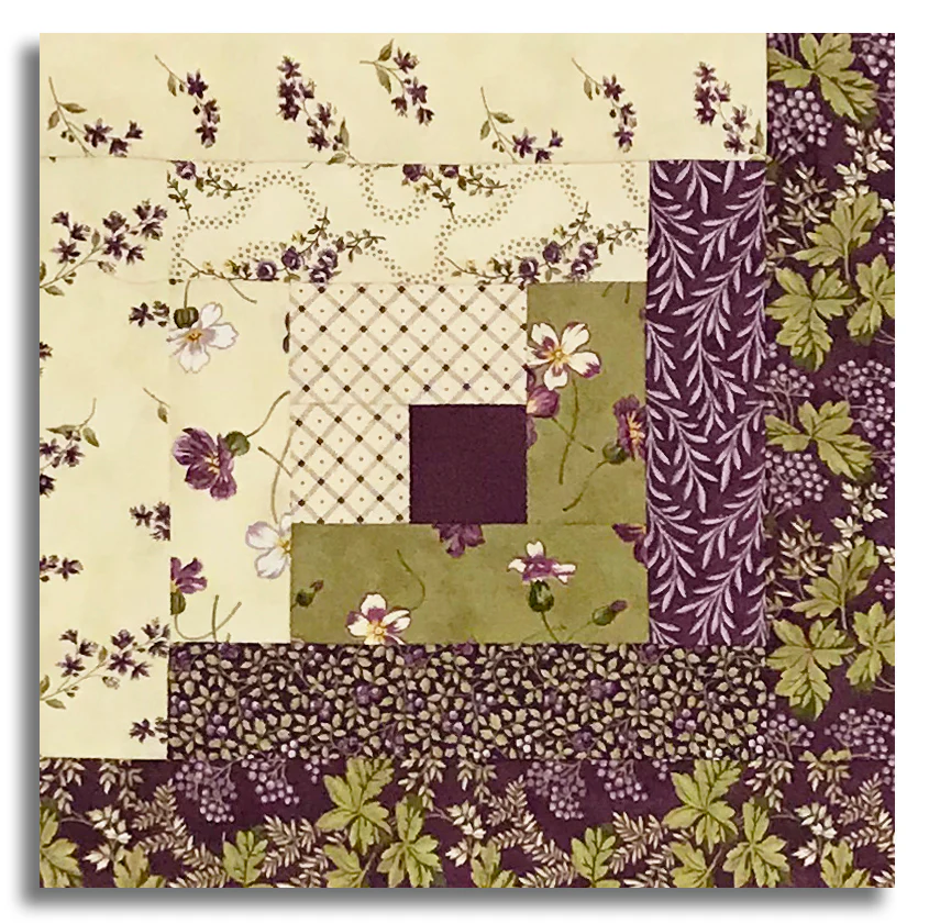 Moda Pre-Cut Log Cabin Table Runner Kit - Collections For A Cause: Essence - Plum - Image 2