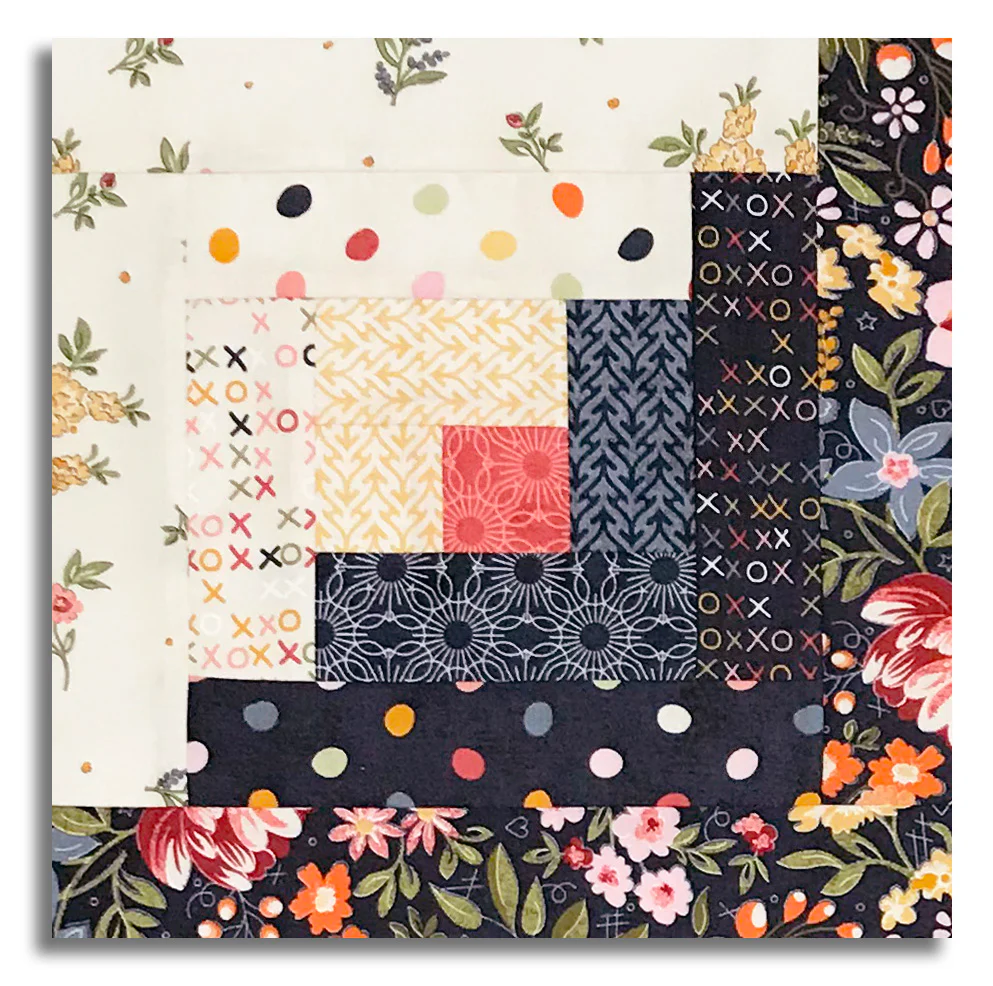 Moda Pre-cut Log Cabin Table Runner Kit - Fieldrush - Portobello - Image 2