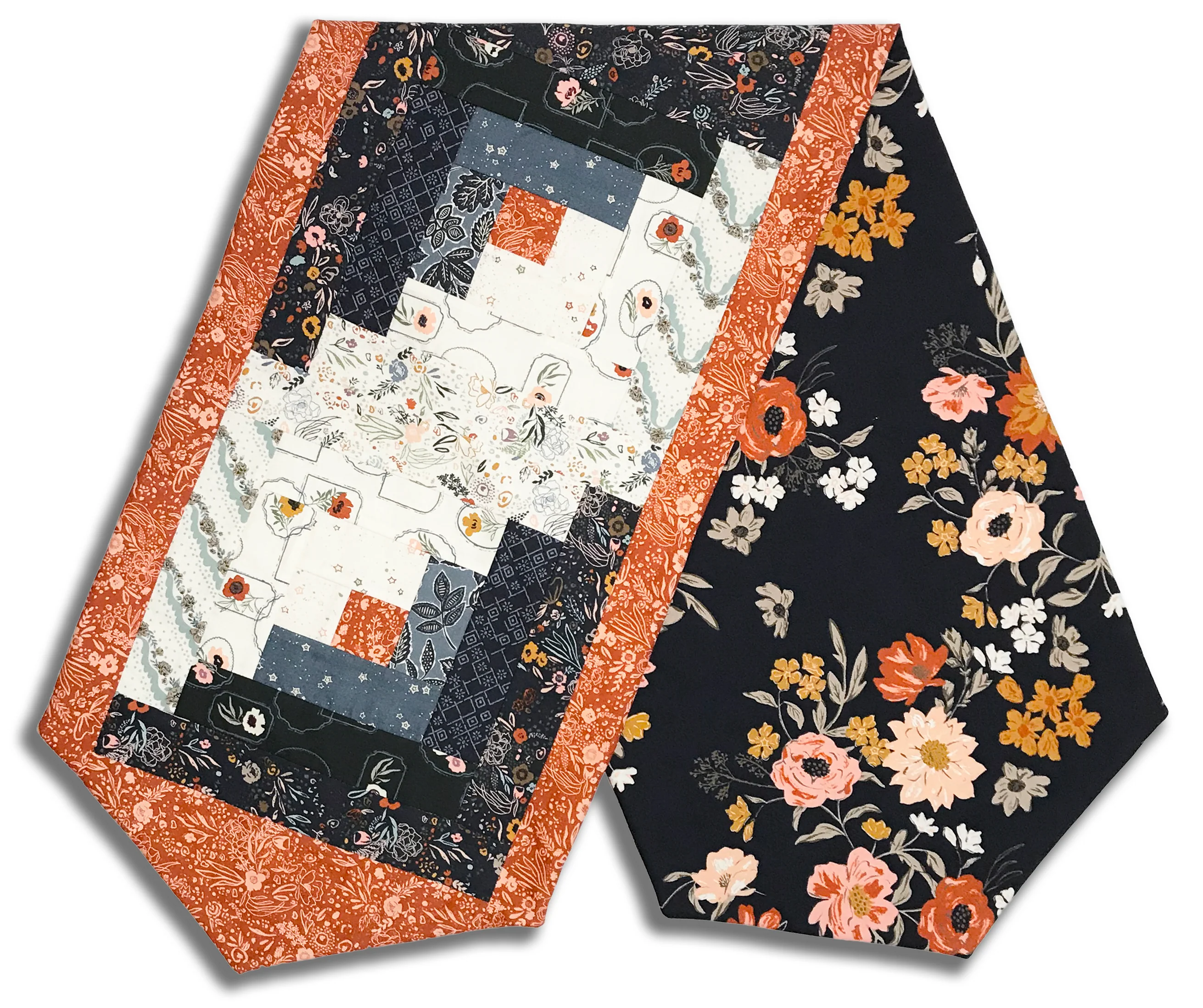 Moda Pre-cut Log Cabin Table Runner Kit - Foraged Found & Hand Me Down - Iron