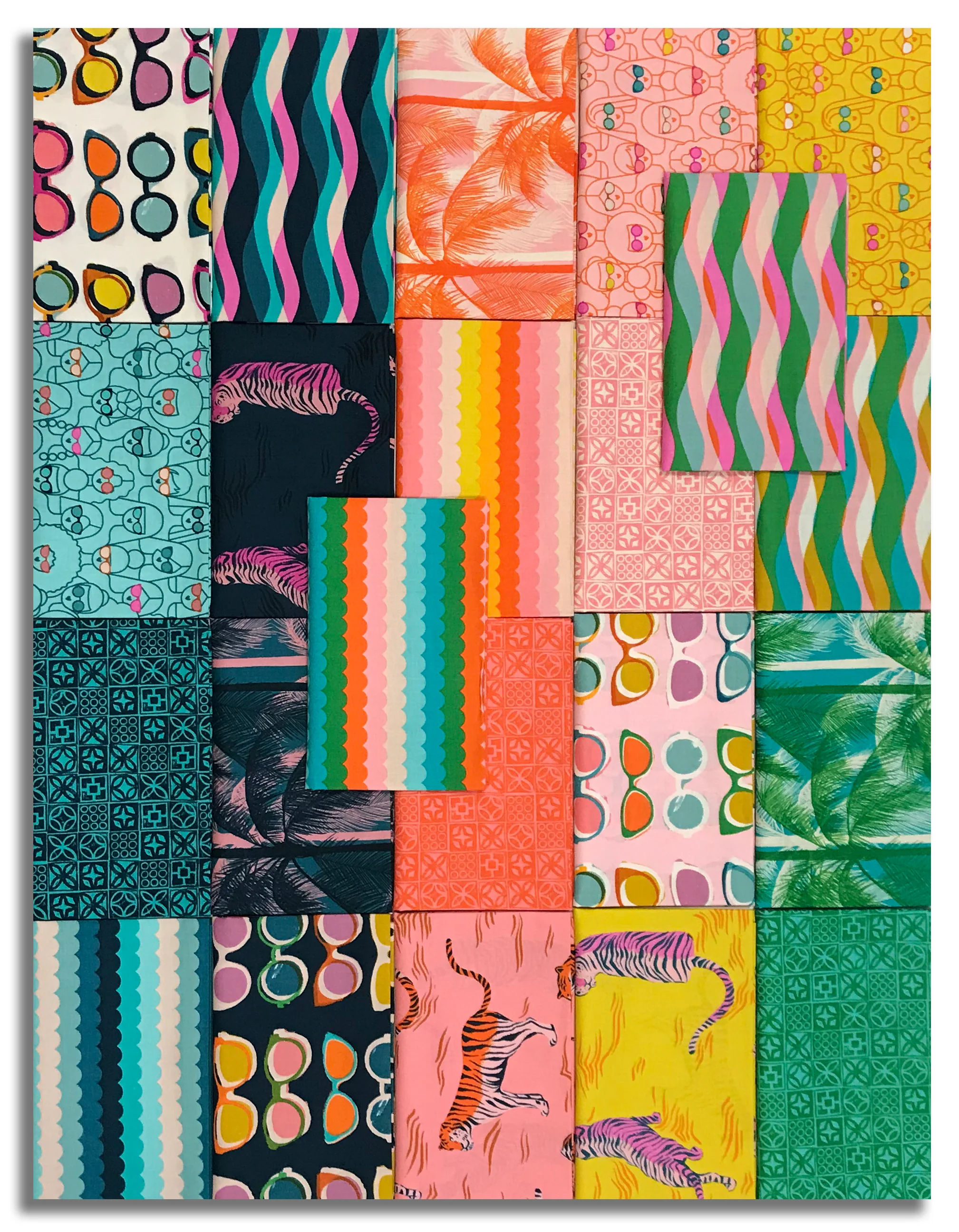 Moda Ruby Star Society Pre-Cut 22 Piece Fat Quarter Bundle - Poolside Too - Image 2