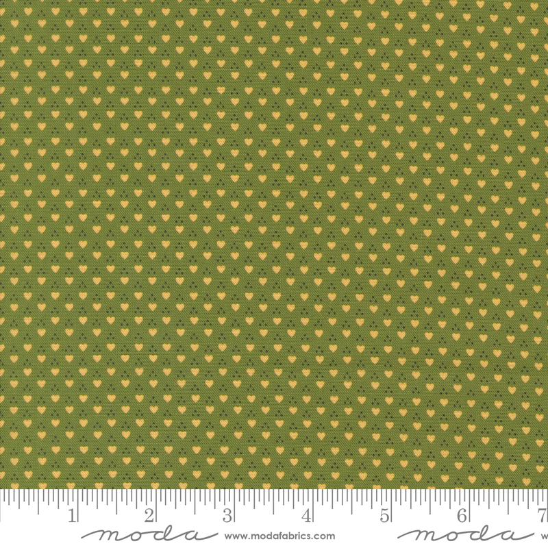 Moda Sally's Stitches 31717 12 New Leaf Sweetheart Dots By The Yard