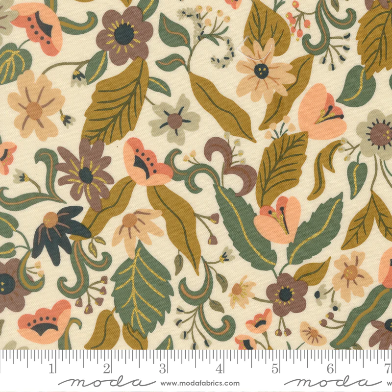 Moda Sunlit Ruins 38160 11M Cream Violet Haze By The Yard
