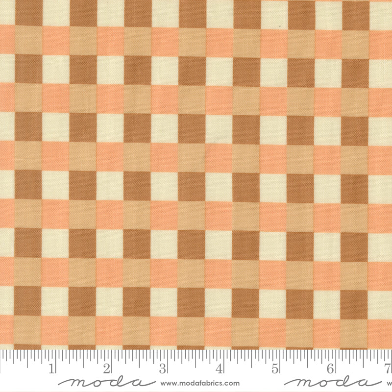 Moda Sunlit Ruins 38167 13 Toast Gingham Cloud By The Yard