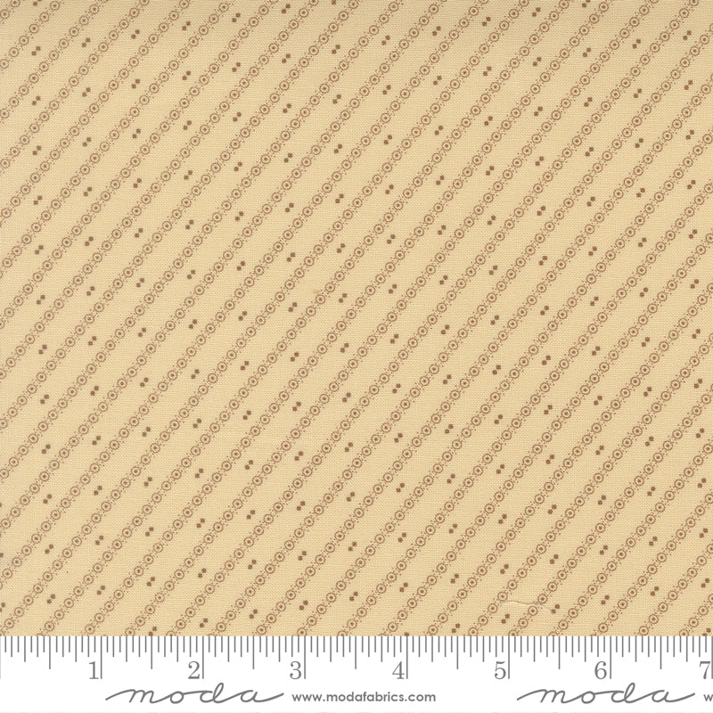 Moda Wild Orchid 2777 11 Earth Vanilla Bean Bias Stripe By The Yard