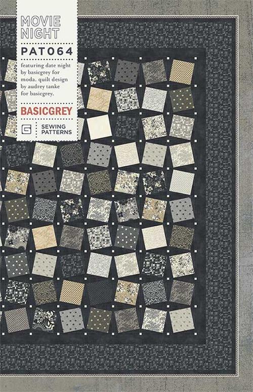MOVIE NIGHT - BASICGREY Quilt Pattern 064 DIGITAL DOWNLOAD