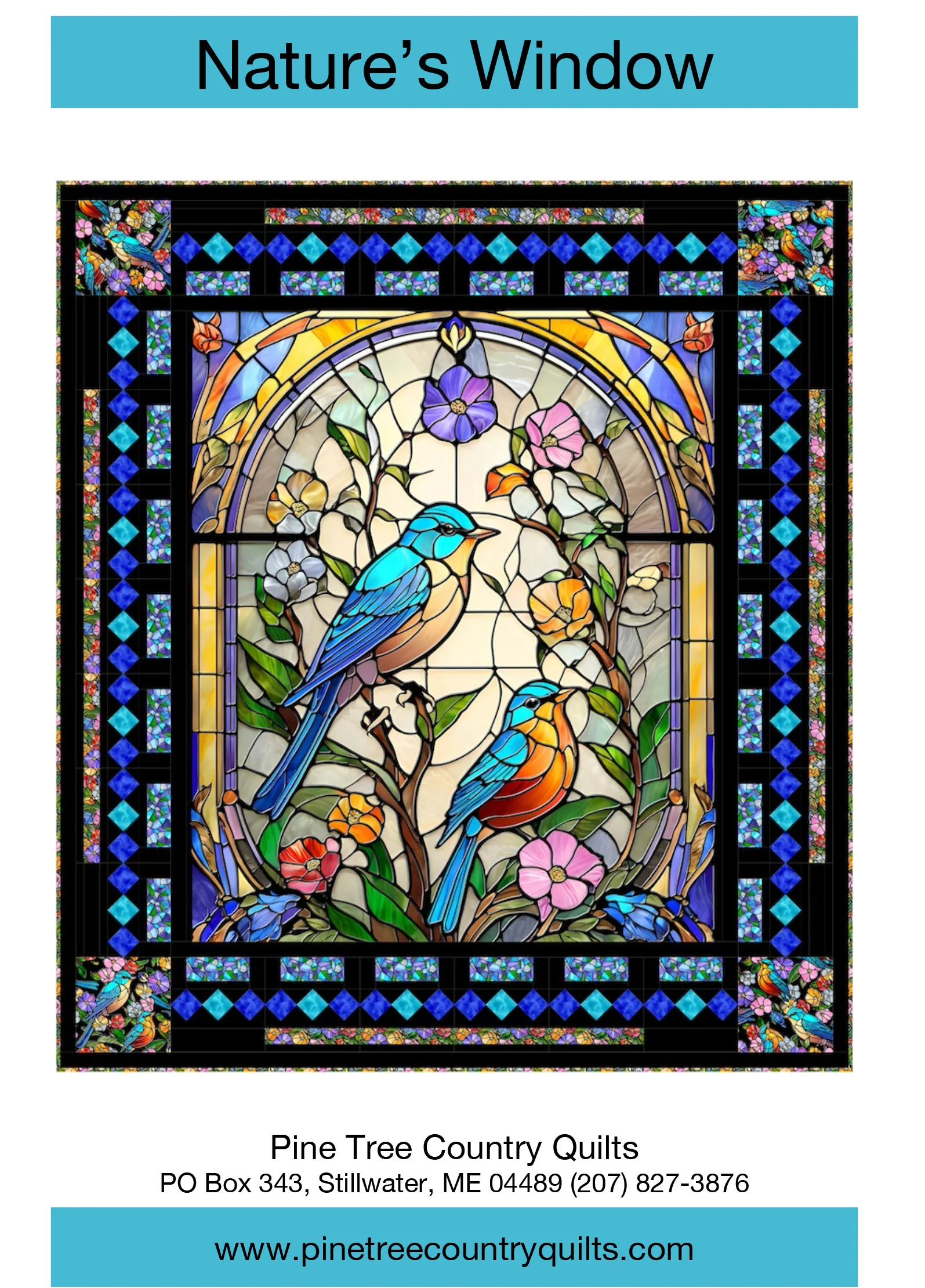 NATURE'S WINDOW - Pine Tree Country Quilts Pattern - DIGITAL DOWNLOAD